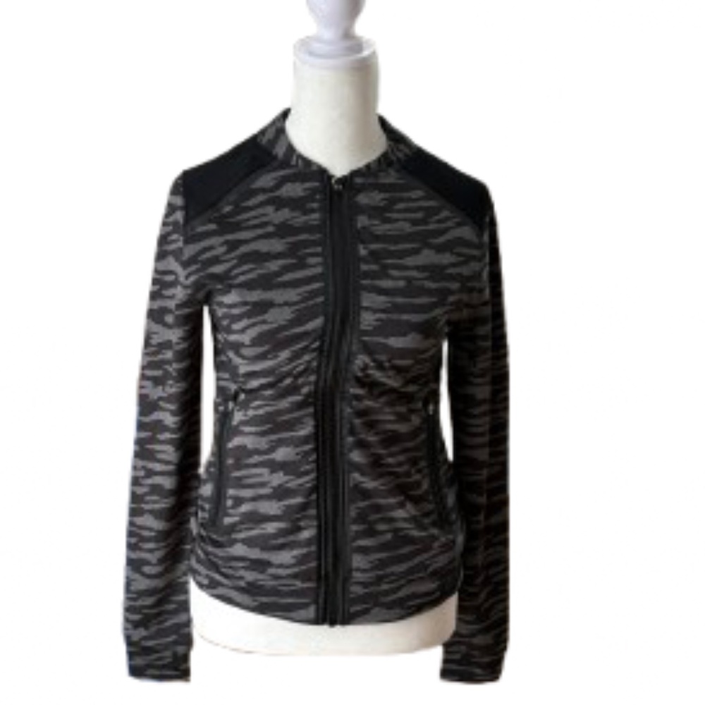 Athleta Camo Print Zip Jacket | Running Workout Jacket Small